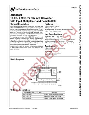ADC12062BIVF datasheet  
